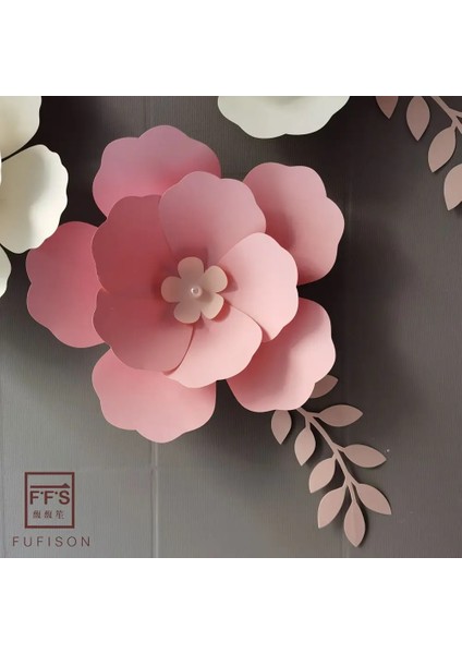 50CM 1 Adet Pembe W Düğün Dekorasyon Ffs Duvar Çiçek Dekorasyonu Kağıt Çiçek Parti Arka Planında Vitrin Ilk Doğum Günü Kız Partisi (Yurt Dışından) fırsatları