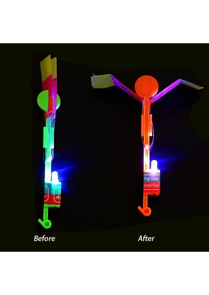 Gösterildiği Gibi 1 Adet 1/5/10 Adet Açık LED Işık Oyuncak Ok Uçan Roket Sapan Uçan Oyuncaklar Oyuncaklar Noel Dekor Glow Oyuncak Parti Hediyeler Hediye Çocuklar Lehine (Yurt Dışından)