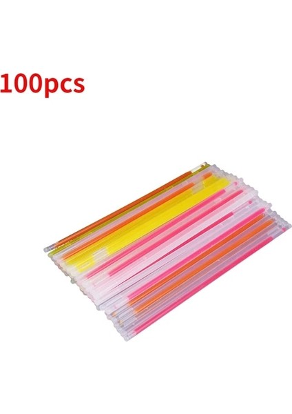 100 Adet 100-300 Adet Parlak Çubuk Kolye Parti Floresan Renkli Parlak Çubuk Kolye Bilezikler Kolye Neon Düğün Doğum Günü Festivali Malzemeleri (Yurt Dışından)