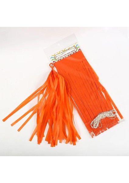 5 Adet-Kağıt Turuncu Püskül Doğum Günü Partisi Arka Plan Seti Kağıt Püskül Afiş Yetişkin Çocuk Bebek Duş Yıldönümü Düğün Ev Dekorasyon (Yurt Dışından)