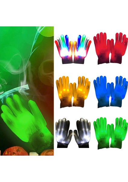 Kırmızı 1 Adet Cadılar Bayramı LED Eldiven Neon Guantes Parlayan Cadılar Bayramı Işık Prop Aydınlık Yanıp Sönen Kafatası Eldiven Dans Kulübü Noel Kaynağı (Yurt Dışından) fiyatları