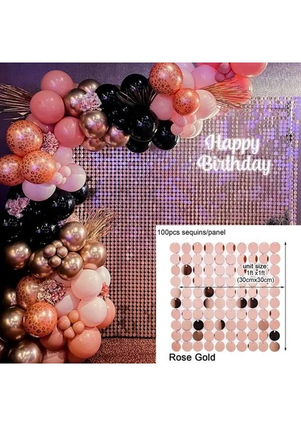 23 Yanardöner Parti Pullu Zemin Glitter Pırıltılı Kare Pullu Panel Düğün Doğum Günü Partisi Dekorasyon Bebek Duş Perdesi (Yurt Dışından)