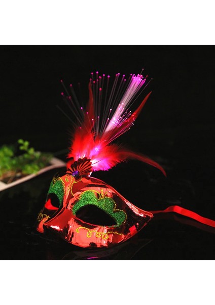 A01 10 Adet 10 Adet LED Glow Flaş Işığı Up Tüy Masquerades Venedik Maskeleri Kostümleri Doğum Günü Düğün Parti Kostüm Cadılar Bayramı Noel (Yurt Dışından)