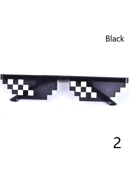 Yl2 Oyuncak Gözlük 8 Bit Pikselli Güneş Gözlüğü Kadın Marka Thug Life Parti Gözlük Bayanlar Kadın Vintage Gözlük Parti Gözlüğü (Yurt Dışından) fırsatları