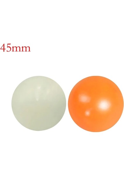 2 Adet 45MM 1/2/4 Adet Aydınlık Yapışkan Duvar Topu Parti Floresan Parlayan Stres Topu Ev Dekor Çocuklar Hediye Anksiyete Oyuncak Karanlıkta Parlıyor (Yurt Dışından)