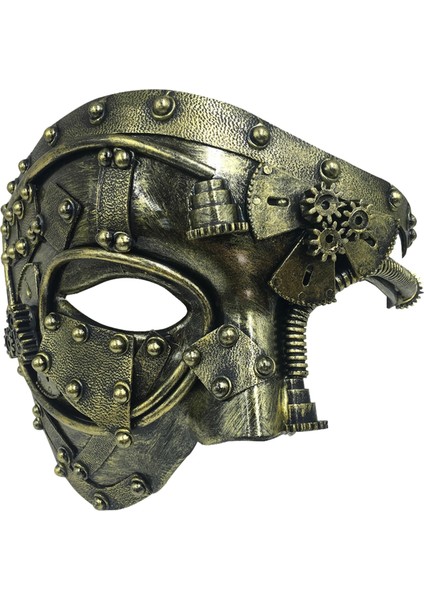 Gümüş Steampunk Metal Maske Venedik Maskesi Erkek Kostüm Cadılar Bayramı Kostüm Venedik Partisi Phantom Için Venedik Maskesi (Yurt Dışından) modelleri