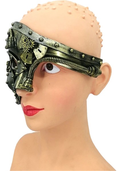 Gümüş Steampunk Metal Maske Venedik Maskesi Erkek Kostüm Cadılar Bayramı Kostüm Venedik Partisi Phantom Için Venedik Maskesi (Yurt Dışından) indirimleri