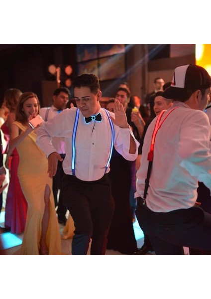 Pembe LED Neon Işık Erkek Kadın Jartiyer Dans Işıkları Düğün Parti Süslemeleri Dıy Kostümleri Glow Festivali Aksesuarları Karanlıkta (Yurt Dışından) fiyatları