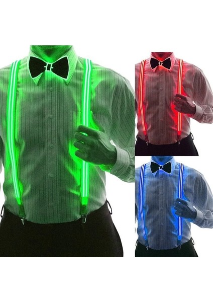 Pembe LED Neon Işık Erkek Kadın Jartiyer Dans Işıkları Düğün Parti Süslemeleri Dıy Kostümleri Glow Festivali Aksesuarları Karanlıkta (Yurt Dışından) modelleri