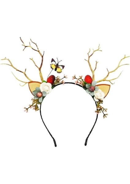 30 Kadın Kızlar Parti LED Kızdırma Bandı Elk Berry Boynuz Light Up Ağaç Dalı Cosplay Doğum Günü Noel Navidad Dekorasyon 2023 (Yurt Dışından) modelleri