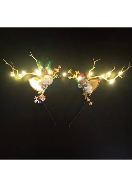 30 Kadın Kızlar Parti LED Kızdırma Bandı Elk Berry Boynuz Light Up Ağaç Dalı Cosplay Doğum Günü Noel Navidad Dekorasyon 2023 (Yurt Dışından) fırsatları