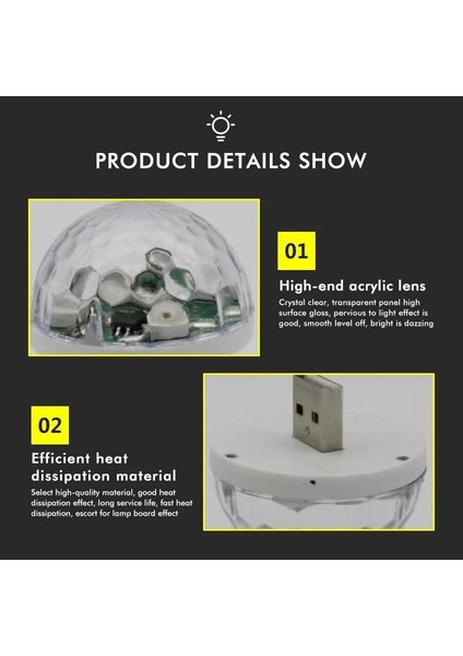 Mavi Ios Mini USB LED Işık Disko Dj Topu Işıklar Projektör Işığı Araba Etkisi Parti Ev Cadılar Bayramı 5 V Rgb Cep Telefonu Için Renkli Lamba (Yurt Dışından)