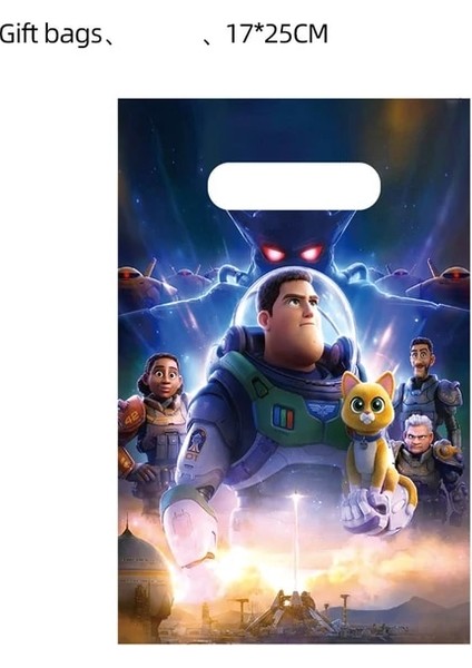 20 Adet Hediye Keseleri Disney Buzz Lightyear Doğum Günü Partisi Malzemeleri Tek Kullanımlık Sofra Erkek Yemeği Tatlı Tabakları Peçeteler Bardak Çanta Ev Dekorasyonu (Yurt Dışından)