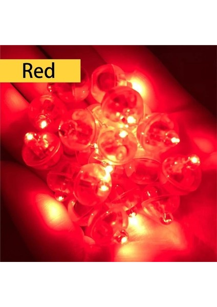 Kırmızı 20 Adet LED Balon Işık, Minik LED Işık Mini Yuvarlak LED Top Lamba, Bar Fener Noel Düğün Süslemeleri, Doğum Günü Dekoru (Yurt Dışından) fiyatları