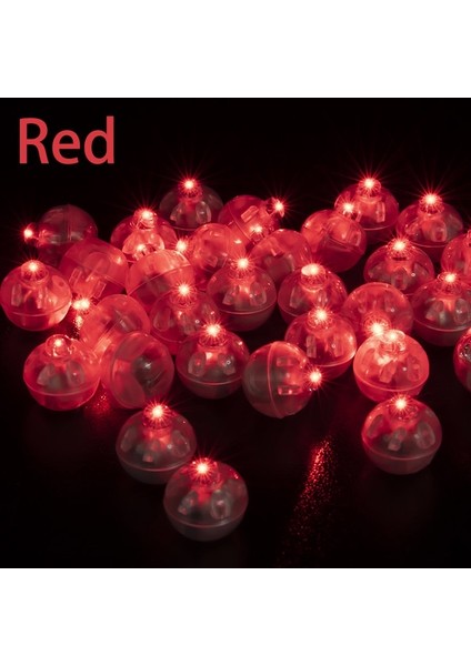 Kırmızı 100 Adet 5/10/20/30/50/100 Adet LED Balon Işık Minik LED Işık Mini Yuvarlak LED Top Lamba Bar Fener Noel Düğün Dekor Için (Yurt Dışından)
