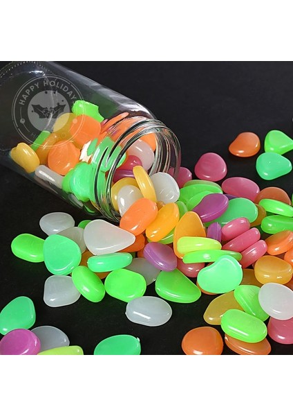 Sarı 50 Adet 20/50/100 Adet 2-3 cm Aydınlık Taş Renkli Pembe Yeşil Turuncu Floresan Kaz Yumurta Taş Akvaryum Ev Dekorasyon Parti Malzemeleri (Yurt Dışından) fiyatları