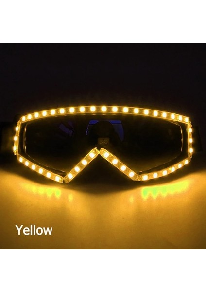 Sarı 3 Yeni Moda LED Gözlük Yanıp Sönen Light Up Gözlük Dj Bar Gece Parti Kostüm Gözlük Dans Gösterisi Aydınlatma Sahne (Yurt Dışından)