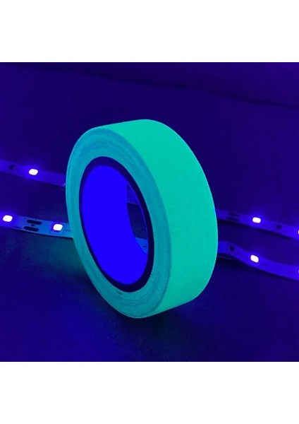 Bant 15MMX5M Yeşil Karanlıkta Glow Malzemeleri Neon Parti Dekorasyon Aydınlık Balon Krep Kağıt Disko Doğum Günü Afiş Cadılar Bayramı Dekor Uv Işıkları Gerekir (Yurt Dışından)