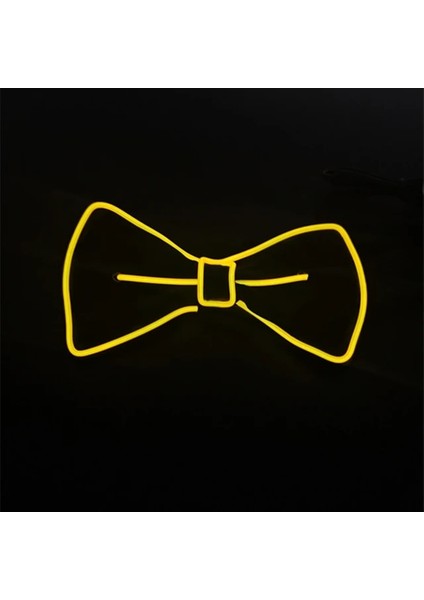 Sarı Papyon Glow Katlanır LED Fan Dans Işıkları Fan Gece Gösterisi Floresan Bar Gece Kulübü Parti Hediyeler Karanlıkta Glow Cadılar Bayramı Dekorasyon (Yurt Dışından)