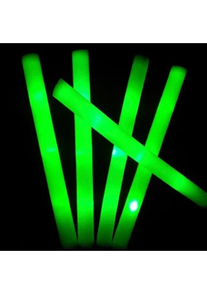 Yeşil Şerit 20 Adet 20 Adet LED Glow Sticks Toplu Renkli Rgb LED Glow Köpük Sopa Tezahürat Tüpü Koyu Işık Noel Doğum Günü Düğün Parti Malzemeleri Için (Yurt Dışından)