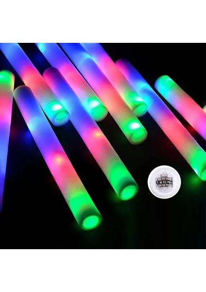 Yeşil Şerit 20 Adet 20 Adet LED Glow Sticks Toplu Renkli Rgb LED Glow Köpük Sopa Tezahürat Tüpü Koyu Işık Noel Doğum Günü Düğün Parti Malzemeleri Için (Yurt Dışından) modelleri