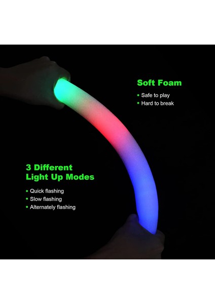 Yeşil Şerit 20 Adet 20 Adet LED Glow Sticks Toplu Renkli Rgb LED Glow Köpük Sopa Tezahürat Tüpü Koyu Işık Noel Doğum Günü Düğün Parti Malzemeleri Için (Yurt Dışından) fırsatları