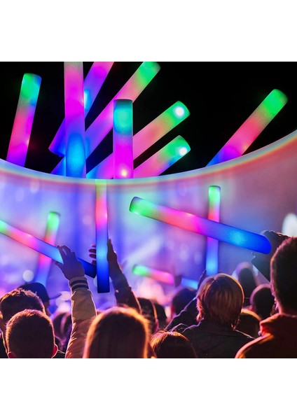 Yeşil Şerit 20 Adet 20 Adet LED Glow Sticks Toplu Renkli Rgb LED Glow Köpük Sopa Tezahürat Tüpü Koyu Işık Noel Doğum Günü Düğün Parti Malzemeleri Için (Yurt Dışından) indirimleri