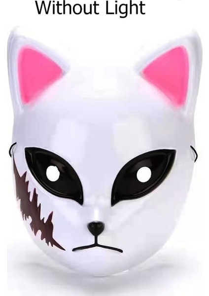 Maske 21 Yeni Tasarlanmış Parlayan Cadılar Bayramı Partisi Maskesi Yanıp Sönen LED Maskeleri El Neon Işık Cosplay Maske Kostüm Sahne Glow Parti Malzemeleri (Yurt Dışından)