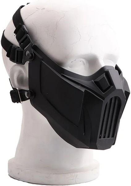 E Açık Masquerade Solunum Maskesi Rüzgar Geçirmez Toz Geçirmez Cosplay Kayak Bisiklet Ayarlanabilir Güvenlik Yüz Maskesi Maskaralar (Yurt Dışından) fiyatları