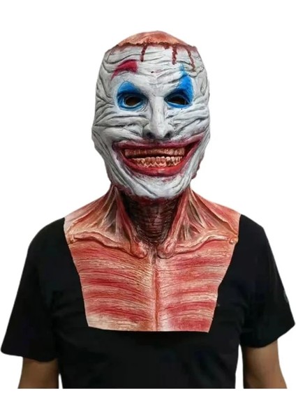 Kırmızı Kafatası ve Şapka Cadılar Bayramı Palyaço Yaratık Korku Maskesi Tatil Partisi Cosplay Lateks Tam Şapka Kafatası Intikamı Tam Yüz Maskesi Dropshipping (Yurt Dışından) fırsatları