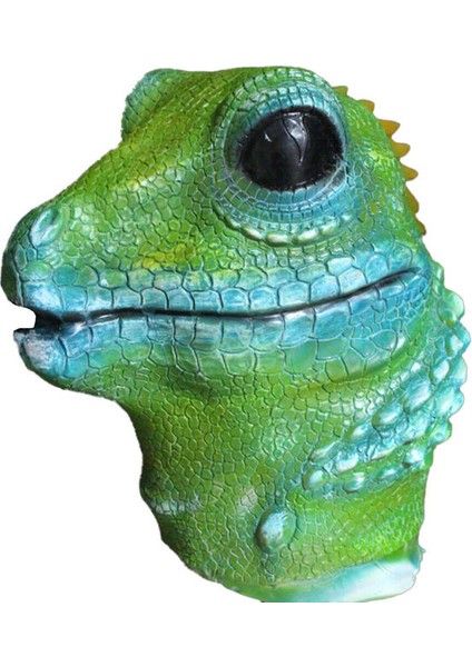 Bordo Lateks Hayvan Kafası Tavşan Kertenkele Ayı Hippo Maskesi Süslü Elbise Kostüm Sahne Parti Maskesi (Yurt Dışından)