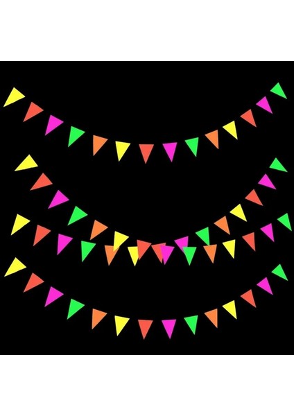 Aydınlık Afiş C Neon Mutlu Doğum Günü Afiş 12 Inç Helyum Aydınlık Top Floresan Kağıt Beş Yıldızlı Flama Çocuklar Için Asılı Doğum Günü Hediyeleri (Yurt Dışından)