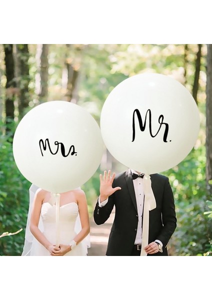 Beyaz 36 Inç Mr Mrs Evlenmek Düğün Büyük Lateks Balon Helyum Şişme Hava Büyük Balon Doğum Günü Partisi Dekoru Düğün Dekorasyon (Yurt Dışından) modelleri
