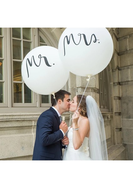 Beyaz 36 Inç Mr Mrs Evlenmek Düğün Büyük Lateks Balon Helyum Şişme Hava Büyük Balon Doğum Günü Partisi Dekoru Düğün Dekorasyon (Yurt Dışından) fırsatları