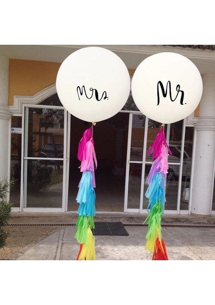 Beyaz 36 Inç Mr Mrs Evlenmek Düğün Büyük Lateks Balon Helyum Şişme Hava Büyük Balon Doğum Günü Partisi Dekoru Düğün Dekorasyon (Yurt Dışından) indirimleri