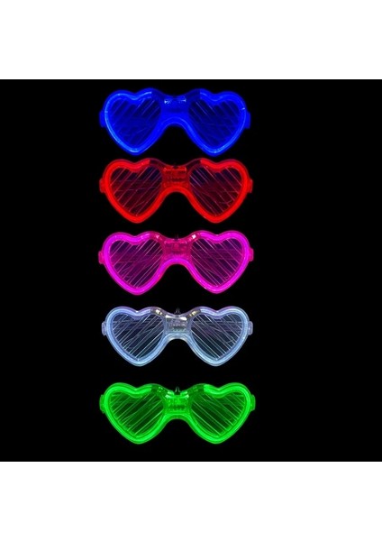 Karışık Kalp 15 Adet 8/15/30/50 Adet Karanlıkta Parlayan LED Gözlük Parti Iyilik Light Up Güneş Gözlüğü Neon Glow Gözlük Çocuklar Yetişkinler Için Parti Malzemeleri (Yurt Dışından)