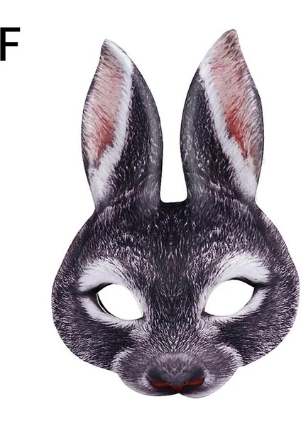 F Cadılar Bayramı 3D Hayvan Kaplan Domuz Yarım Yüz Maskesi Masquerade Parti Topu Maskesi Cosplay Kostüm Sahne (Yurt Dışından)