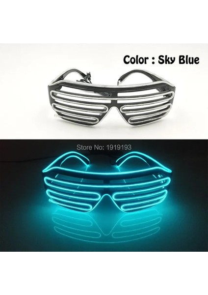Tip 11 Çekici El Gözlük Karnaval Parti Gözlüğü Noel Paskalya Disko Glow Parti Malzemeleri Için LED Floresan Güneş Gözlüğü (Yurt Dışından)