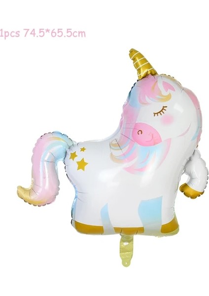 1 Adet Sevimli Tek Boynuzlu At 1 Takım Unicorn Parti Balonları Doğum Günü Balonu Unicorn Dekorasyon Lateks Konfeti Balonu Doğum Günü Partisi Dekorasyon Balonları Çocuklar (Yurt Dışından)