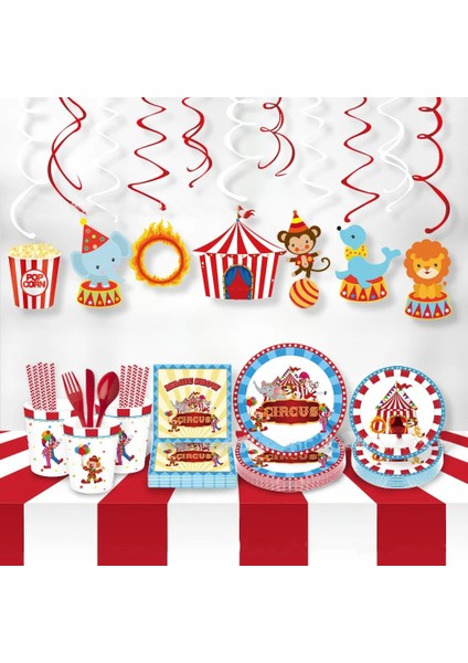 Fincan 8 Adet Karnaval Sirk Tema Parti Iyilik Çocuklar Doğum Günü Tek Kullanımlık Sofra Setleri Karikatür Hayvan Plakaları Parti Süslemeleri Malzemeleri (Yurt Dışından) modelleri