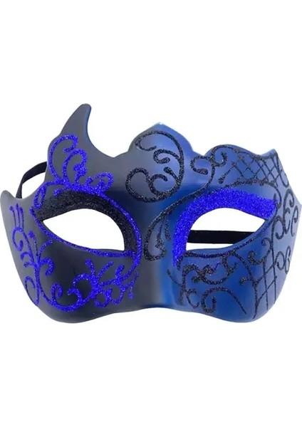 Siyah Mavi Zarif Rahat Moda Desen Parti Bar Masquerade Yüz Kapatma Festival Için Yarım Yüz Kapatma Parti Yüz Kapatma (Yurt Dışından)