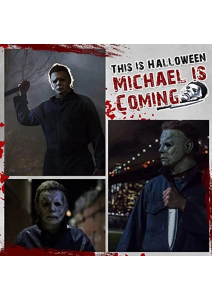 C Korku Maskesi Korkunç Michael Myers Tam Baş Maskesi Ürpertici Cosplay Kostüm Yetişkinler Için Lateks Sahne Karnaval Masquerade Parti Maskesi (Yurt Dışından) modelleri