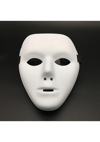 Stil 3 Sıcak Satış Cadılar Bayramı Sahne Masquerade Tam Yüz Maskesi Hip Hop Yetişkin El-Boyalı Beyaz Sokak Dansı Erkekler Yetişkin Maskesi (Yurt Dışından)