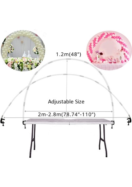 2 Takım 127 cm Standı Balonlar Kemerler Çerçeve Kiti Süslemeleri Masa Standı Balonlar Aksesuarları Düğün Mutlu Doğum Günü Partisi Süslemeleri Çocuklar Için Araçlar (Yurt Dışından)