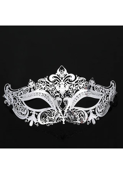 Stil 7 Siyah Venedik Metal Telkari Lazer Kesim Masquerade Balo Maskesi Altın Taklidi Kostüm Elbise Parti Dans Kostüm Parti Maskesi (Yurt Dışından)