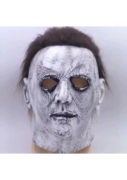Kırmızı Cadılar Bayramı Korku Michael Myers Maskesi 1978 Korku Cosplay Kostüm Lateks Maskeleri Yetişkin Beyaz Için Cadılar Bayramı Sahne Yüksek Kalite (Yurt Dışından)