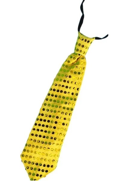 Sarı Kravat Çocuk Kadın Erkek Çocuklar LED Işık Up Pullu Fedora Caz Şapka Kap Hediye Kravat Kravat Neon Glow Parti Bar Doğum Günü Kostüm Düğün Cadılar Bayramı (Yurt Dışından)