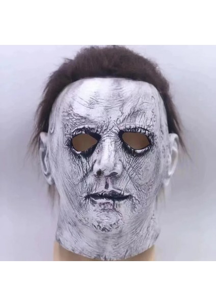 Kırmızı Cadılar Bayramı Korku Michael Myers Maskesi 1978 Korku Cosplay Kostüm Lateks Maskeleri Yetişkin Beyaz Için Cadılar Bayramı Sahne Yüksek Kalite (Yurt Dışından)