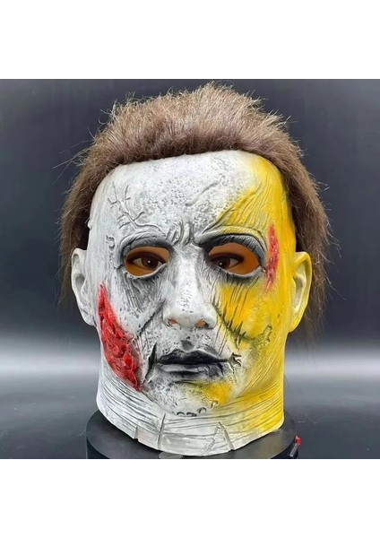 Kırmızı Cadılar Bayramı Korku Michael Myers Maskesi 1978 Korku Cosplay Kostüm Lateks Maskeleri Yetişkin Beyaz Için Cadılar Bayramı Sahne Yüksek Kalite (Yurt Dışından)
