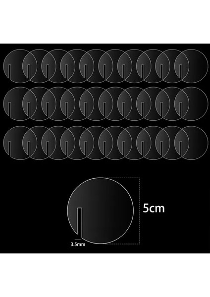 Şeffaf 50 Adet 30/50/100 Adet Akrilik Daire Içecek Etiketleri Yuvarlak Parti Içecek Etiketi Daire Şarap Bardağı Işaretleyiciler Boş Akrilik Etiketler Parti Için Cam Jant (Yurt Dışından)